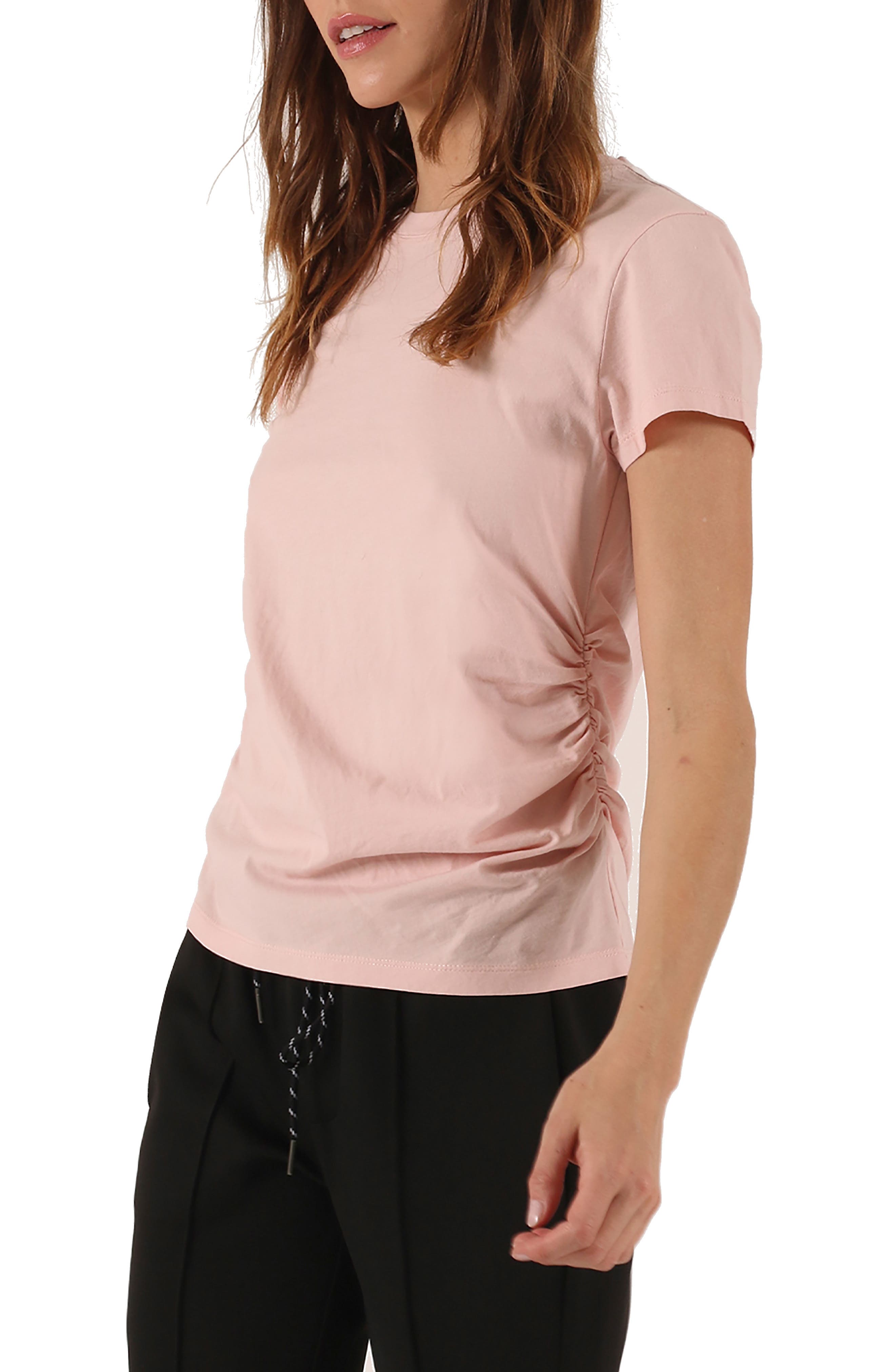 side ruched t shirt