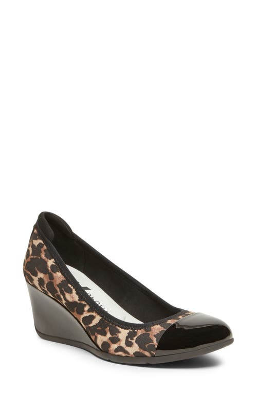 Anne Klein Taite Wedge Pump In Natural Multi