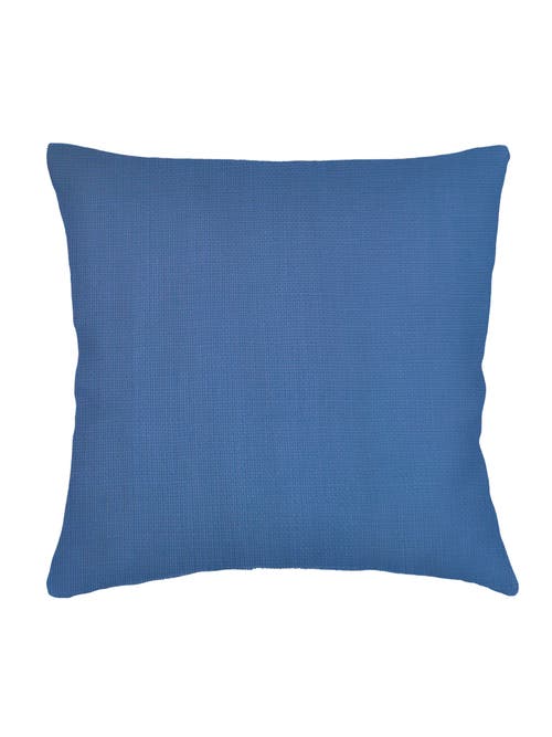 Shop Anaya So Soft Linen Pillow With Down Alternative Insert In Cobalt Blue