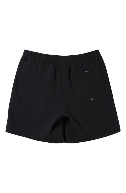 Shop Quiksilver Everyday Solid Volley Swim Trunks<br /> In Black