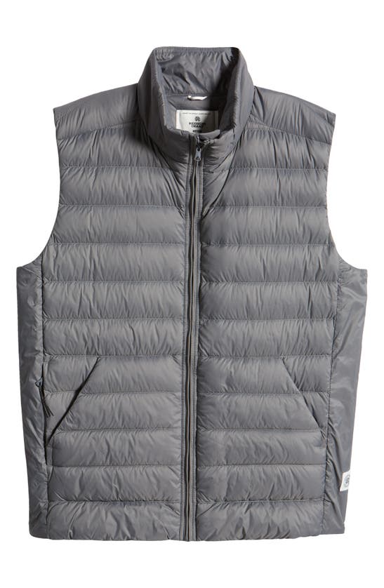 Shop Reigning Champ Lightweight Taffeta Vest In Carbon