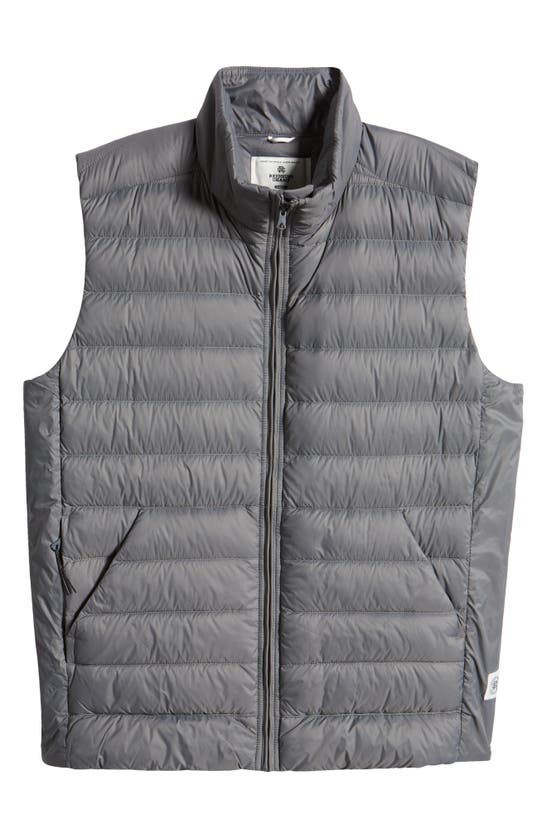 Shop Reigning Champ Lightweight Taffeta Warm Up Vest In Carbon