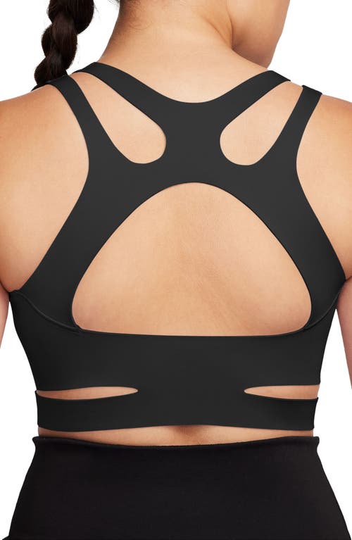 Shop Nike Futuremove Light Support Sports Bra In Black/clear