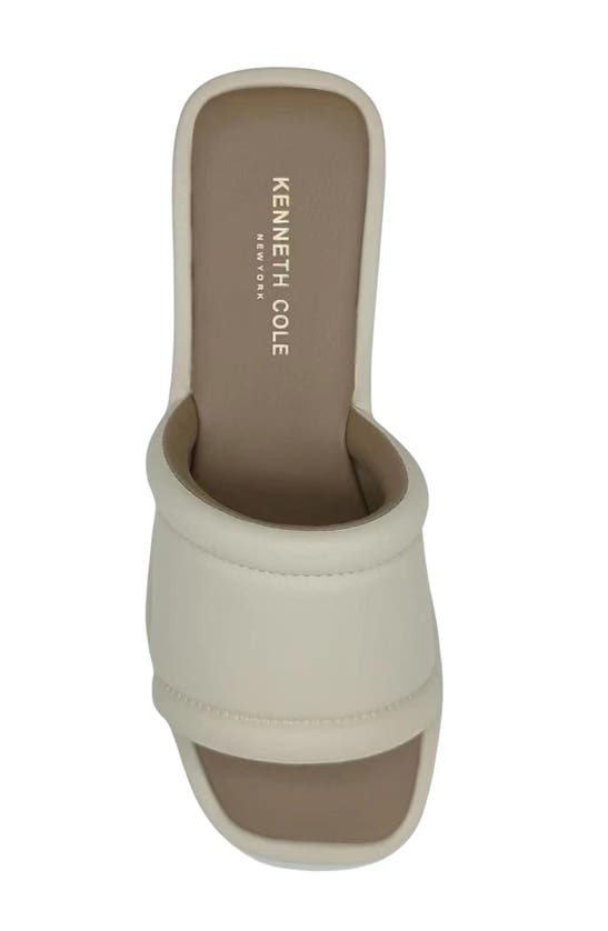 Kenneth Cole Women's Andreanna Slip On Platform Sandals In Bianca Smooth Pu