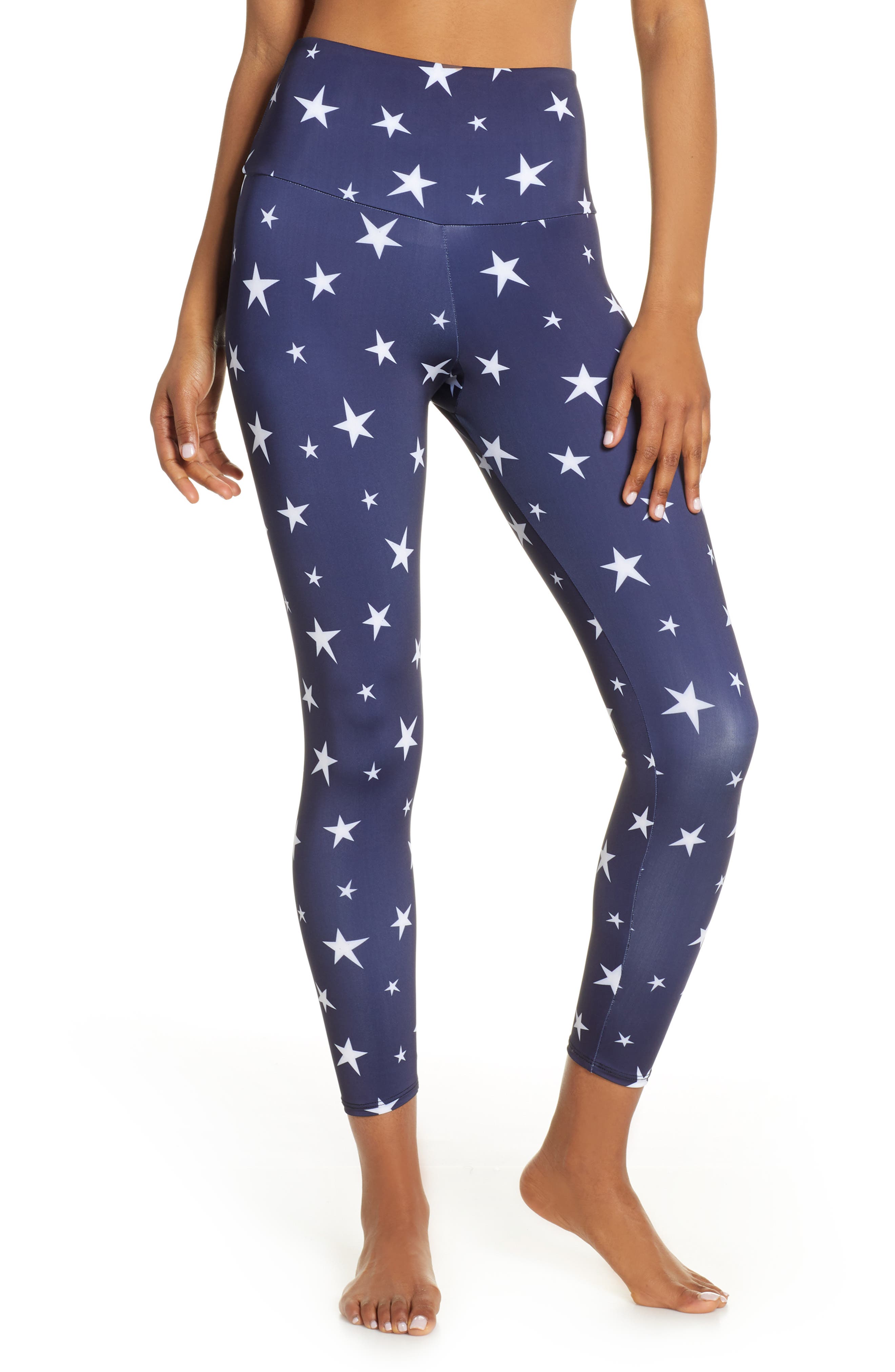 Onzie High Rise Capris, Blue