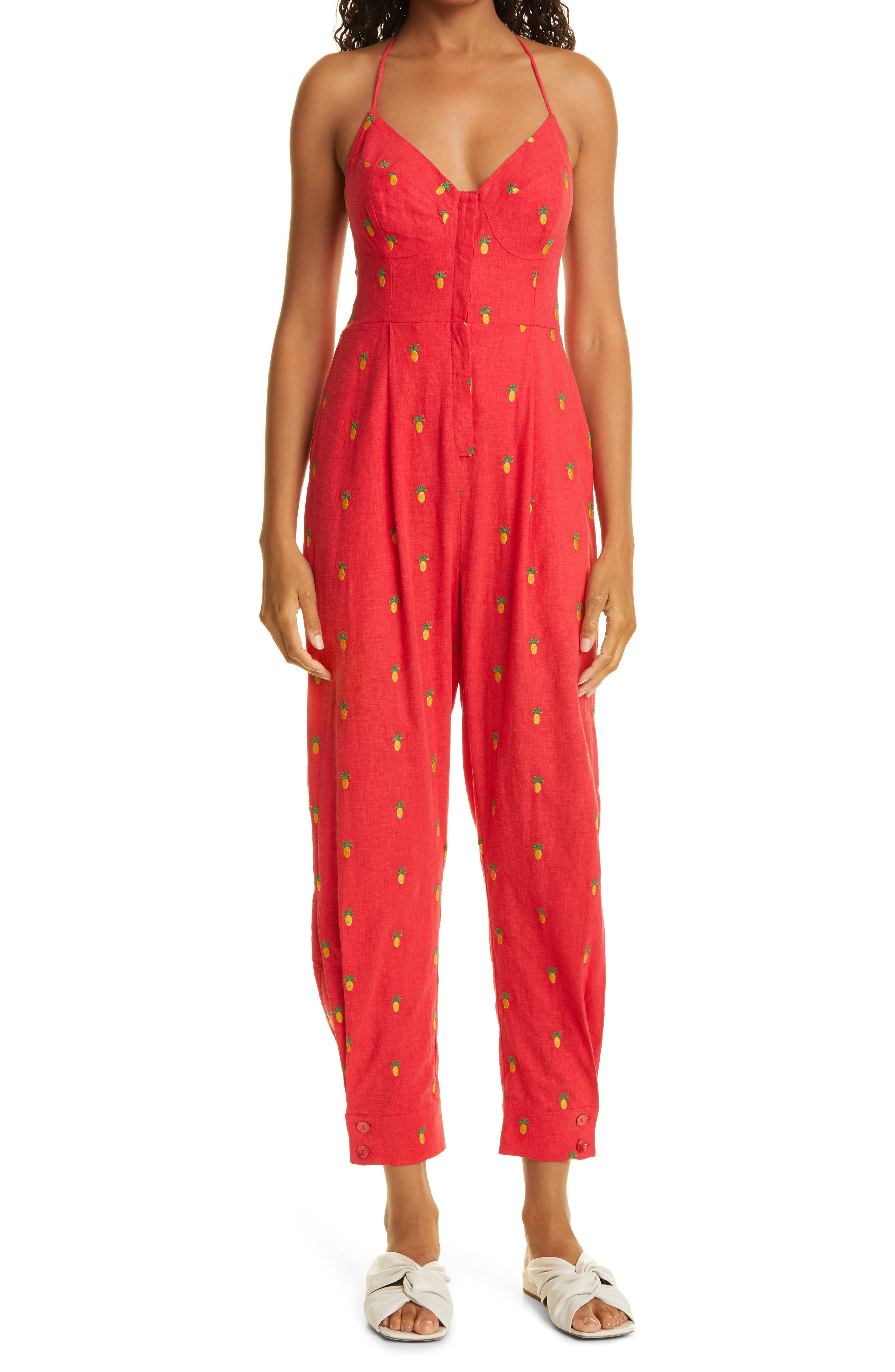 Nordstrom red jumpsuit Clearance