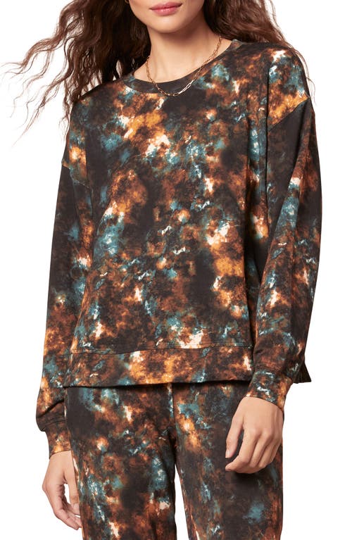 BB Dakota by Steve Madden BB Dakota Cosmos Tie Dye Print Sweatshirt in Black