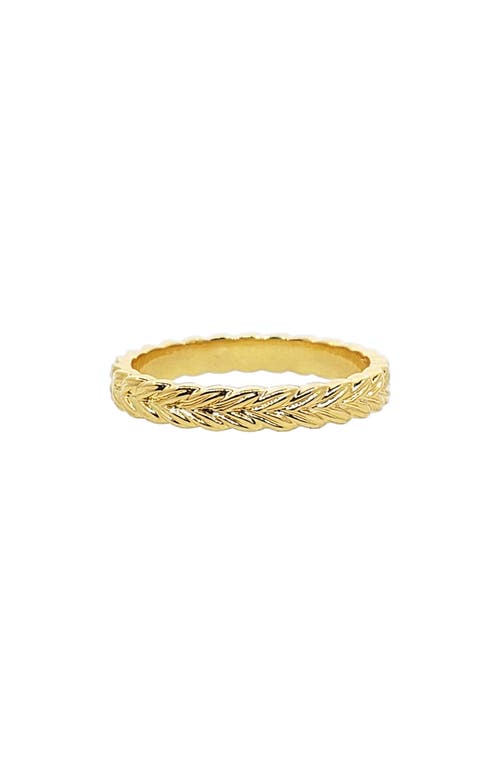 18k Gold Braid Band Ring