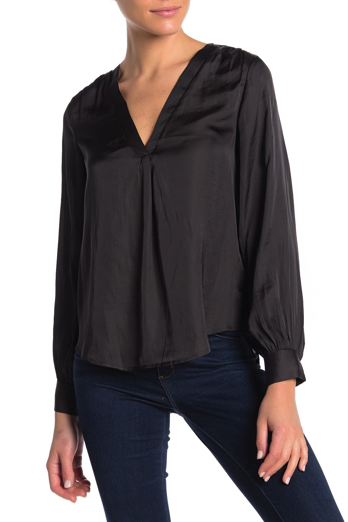 Lush | V-Neck Satin Blouse | Nordstrom Rack