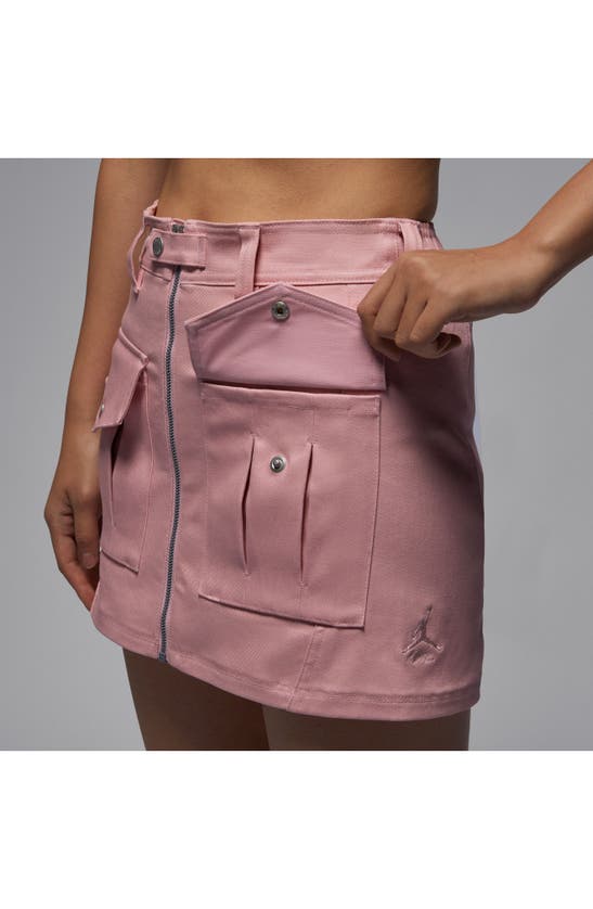 Shop Jordan Utility Miniskirt In Pink Glaze