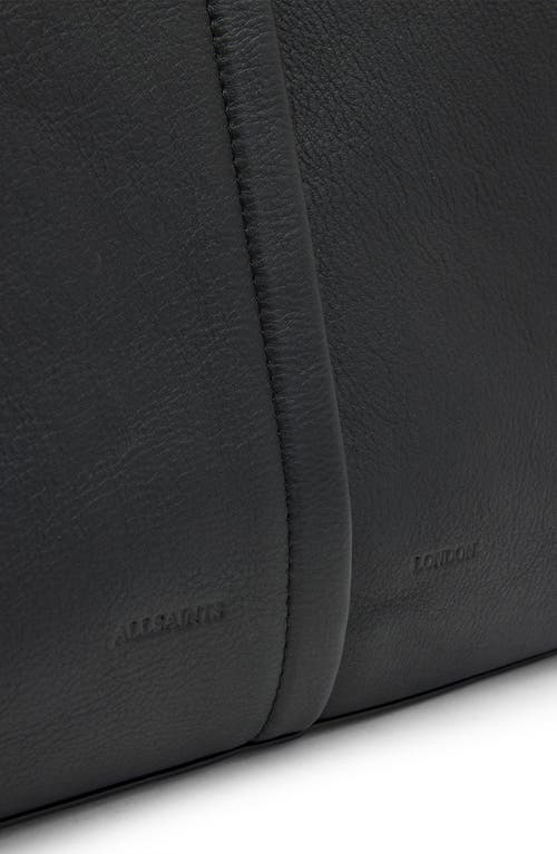 Shop Allsaints Phoenix Leather East/west Tote In Black