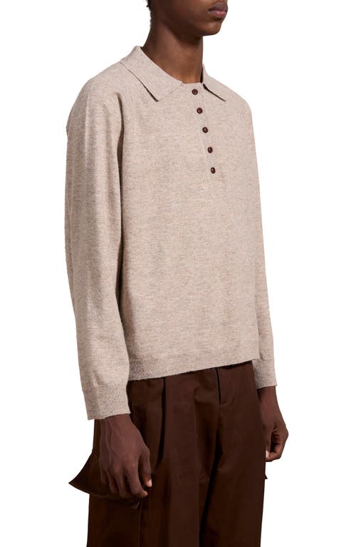 Shop Found Oversize Polo Sweater In Light Brown