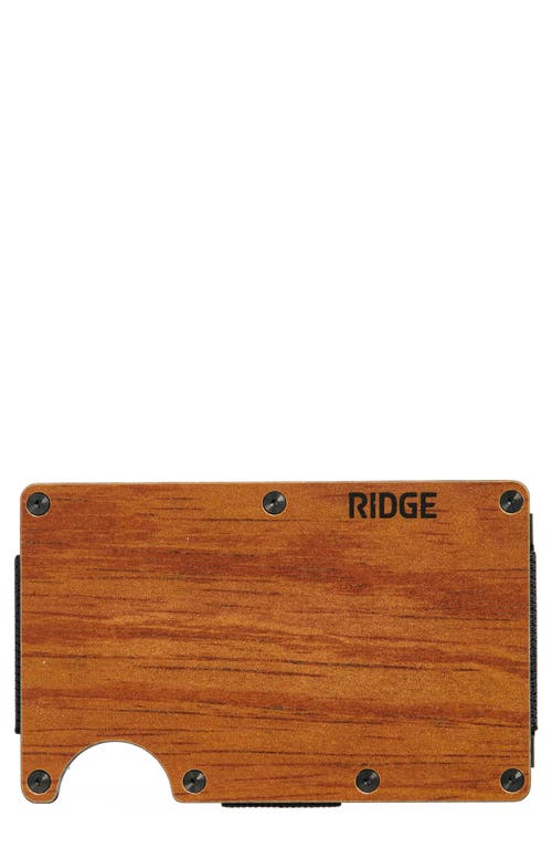 Shop The Ridge Rfid-blocking Mopane Wood Money Clip Wallet