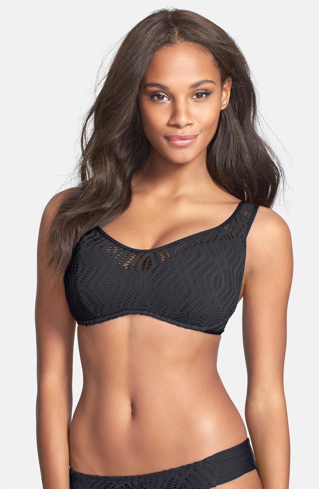 Becca Crochet Underwire Bikini Top (D Cup & Up) Nordstrom