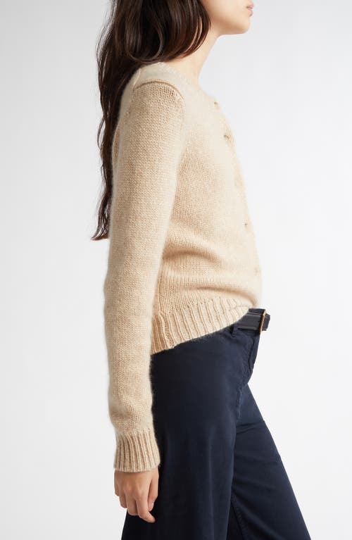 Nili Lotan Saskia Cashmere Cardigan In Parchment