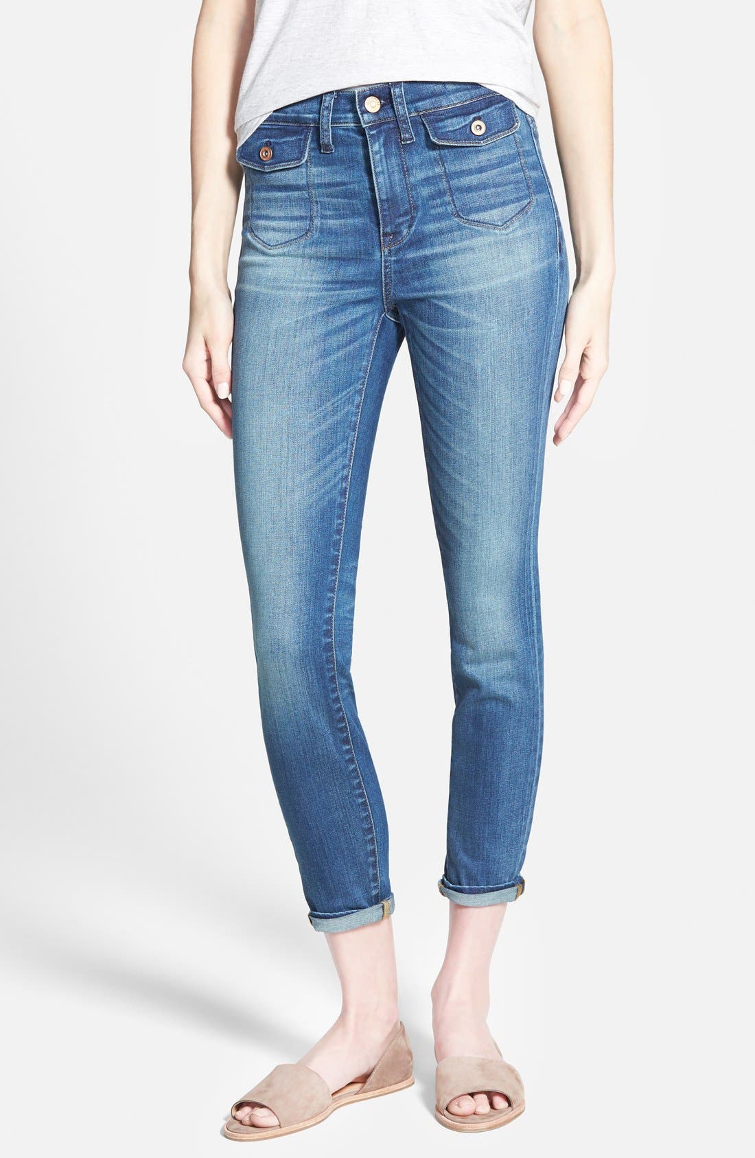Madewell 'High Riser' Crop Skinny Jeans (Abbot Wash) Nordstrom