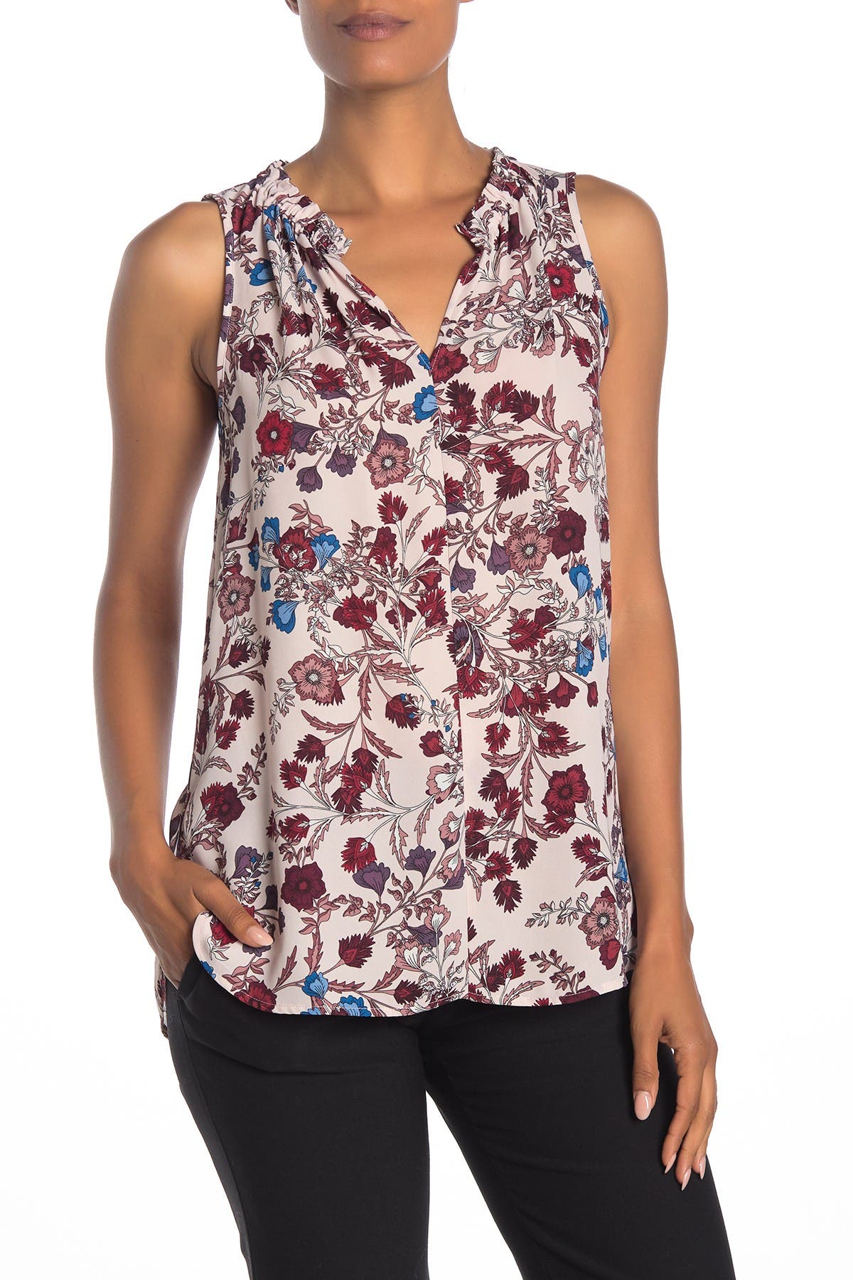 vince camuto sleeveless blouses