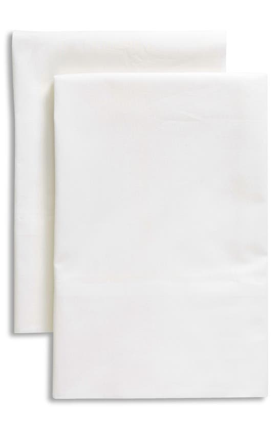 Shop French Connection Set Of 2 Cotton Pillowcases In Bright White