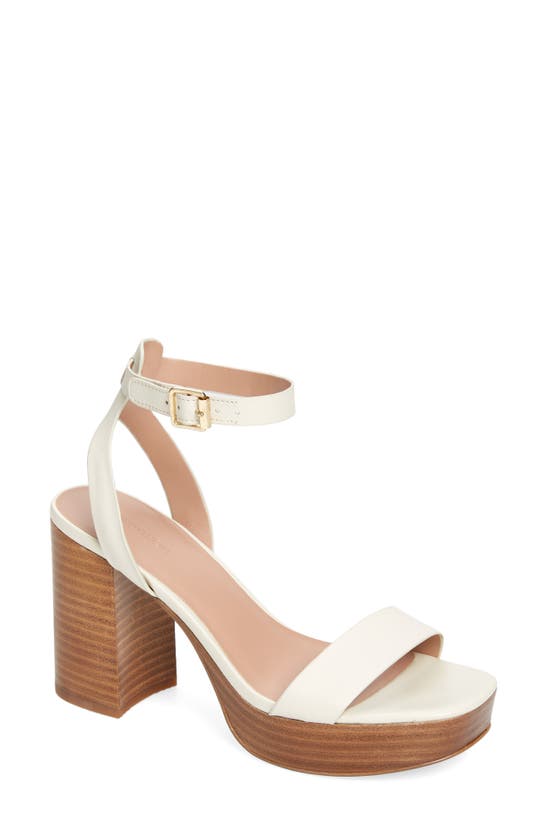 Nordstrom Anita Ankle Strap Platform Sandal In Ivory