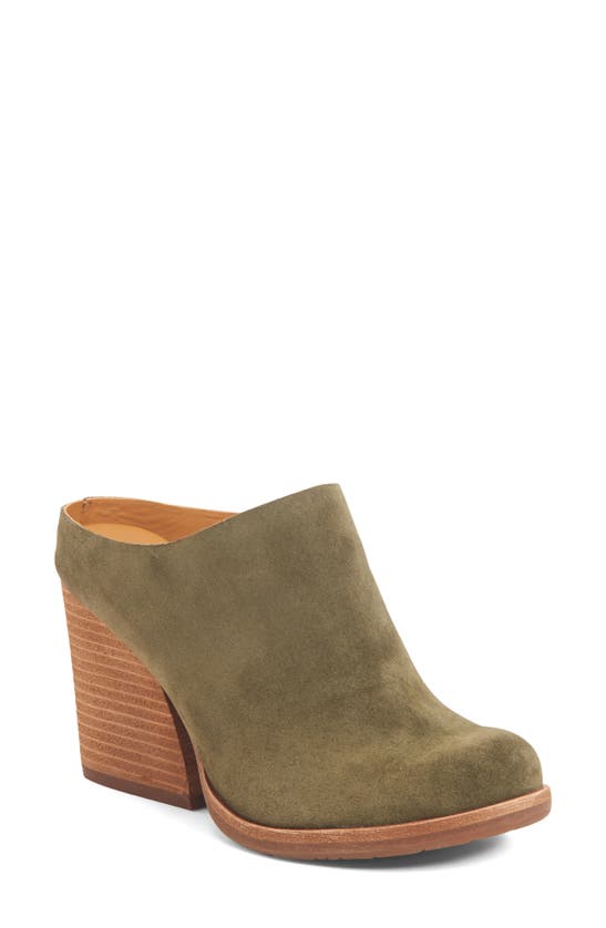 Kork-ease Challis Mule In Green Suede