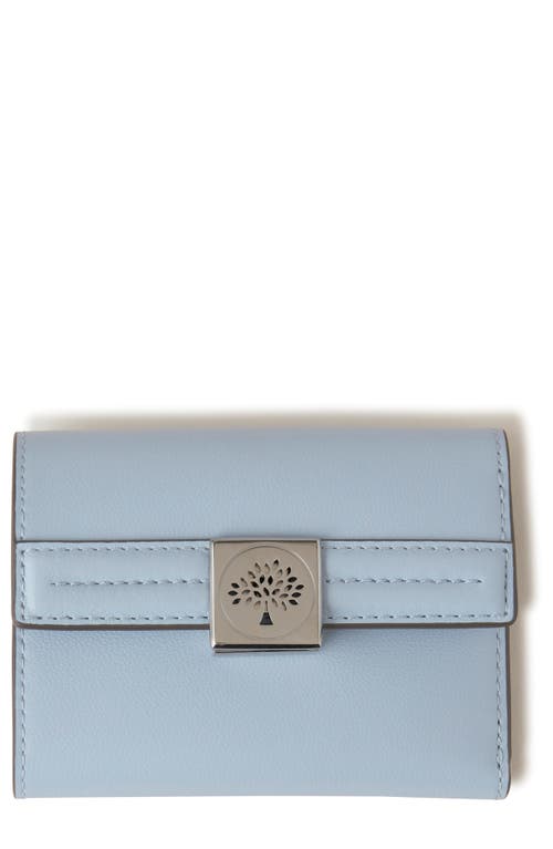 Mulberry Tree Logo Leather Trifold Wallet in Poplin Blue at Nordstrom