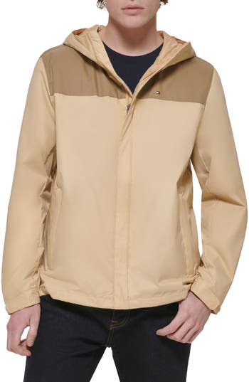 TOMMY HILFIGER TOMMY HILFIGER HOODED RAIN SLICKER JACKET 