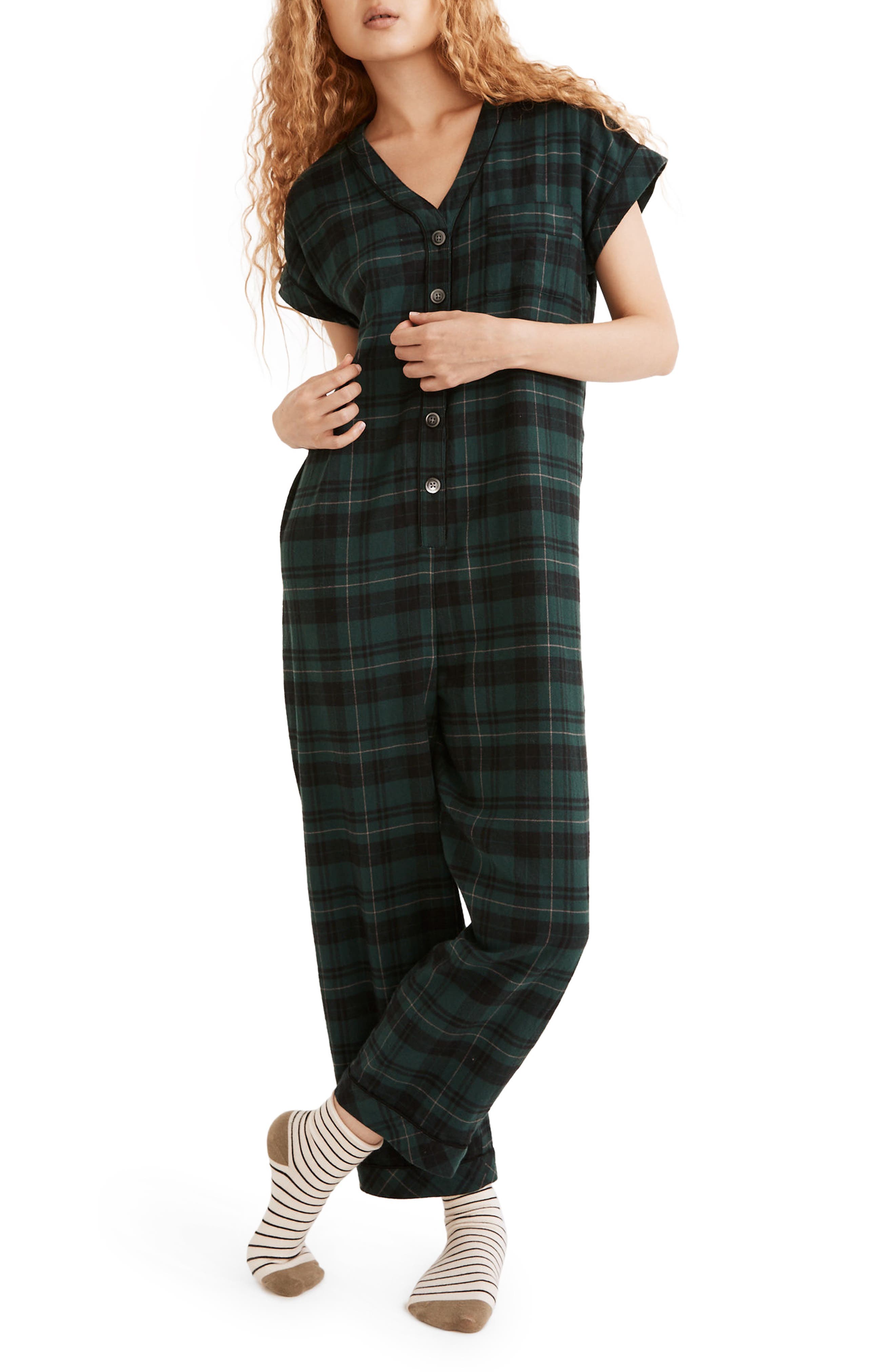 jumpsuit with flannel