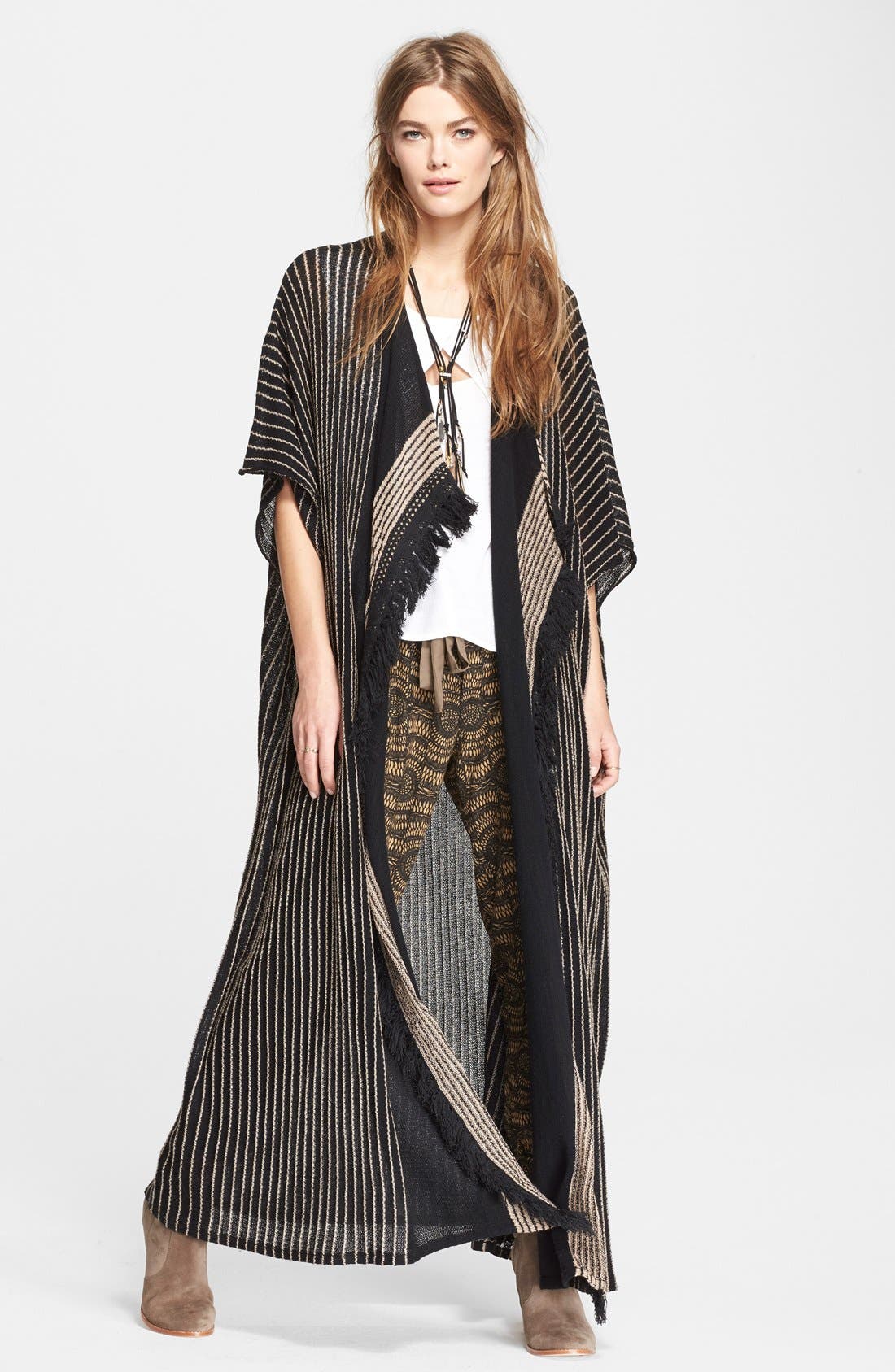 Free People Fringe Kimono Sweater Nordstrom