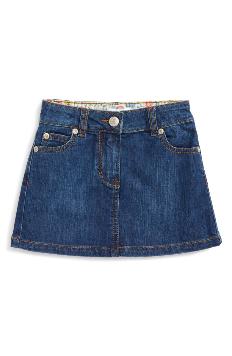 Mini Boden Heart Pocket Denim Skirt (Toddler Girls, Little Girls & Big ...