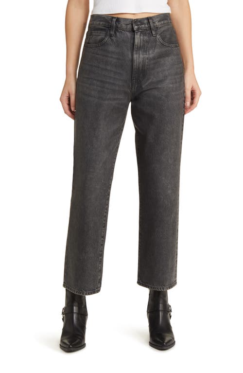 SLVRLAKE London Organic Cotton Ankle Straight Leg Jeans Midnight Moon at Nordstrom,