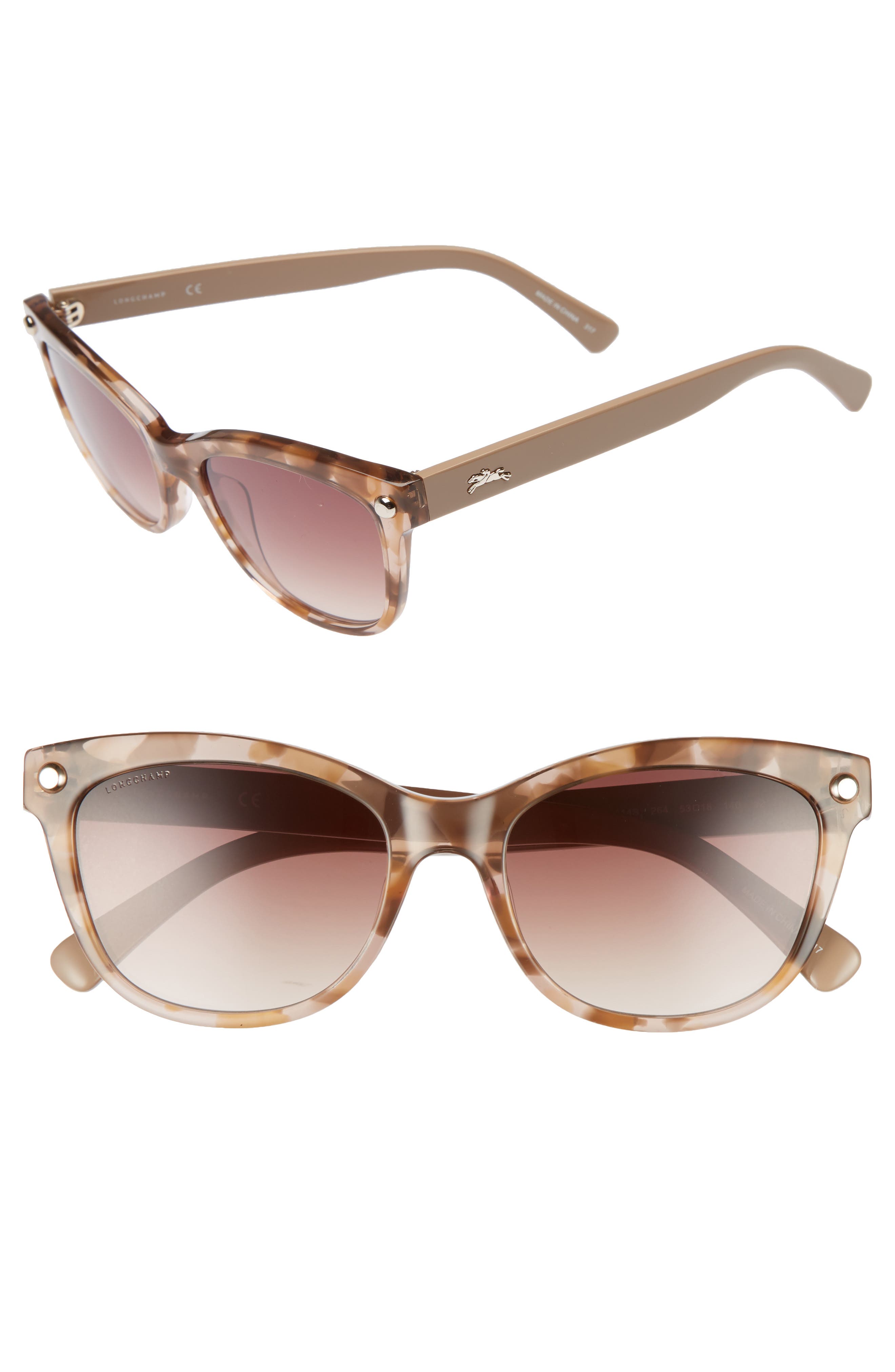 Longchamp 53mm Gradient Lens Cat Eye Sunglasses Nordstrom