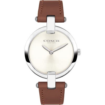 Coach Chrystie Leather Strap Watch, 32Mm