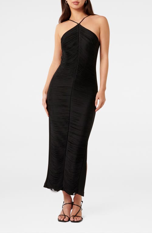 Ever New Quinn Fringe Body-con Maxi Dress In Black