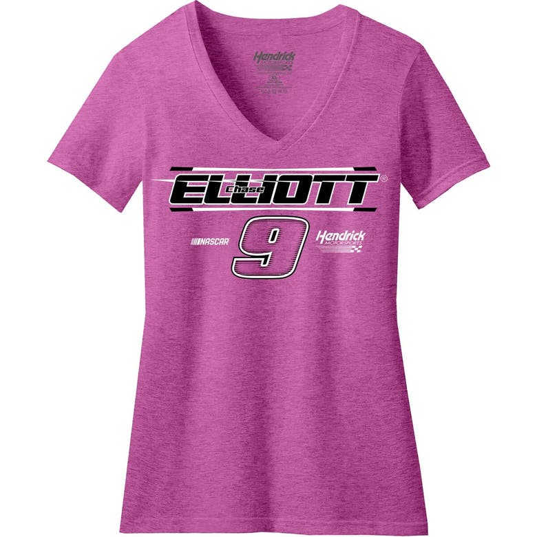 Shop Hendrick Motorsports Team Collection Pink Chase Elliott V-neck T-shirt