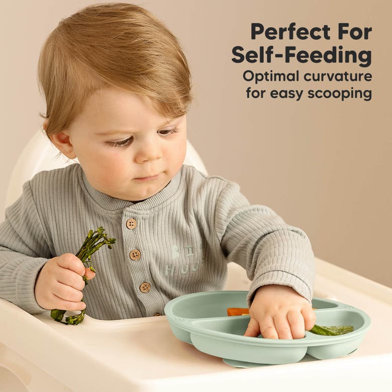 Shop Keababies 3-pack Prep Silicone Suction Plates In Marsh