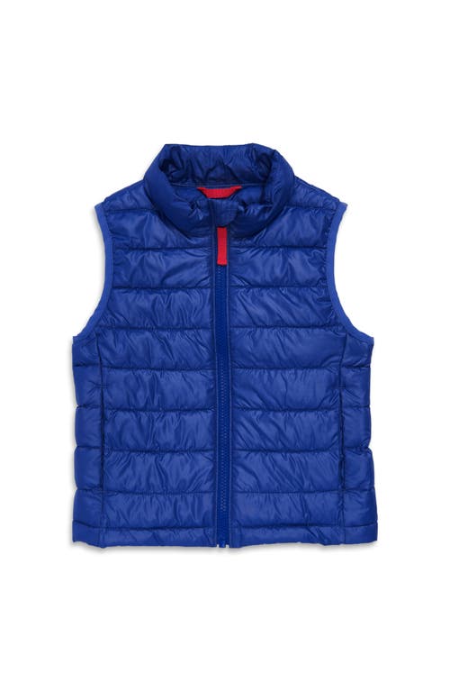 Shop Primary Kids Lightweight Puffer Vest In Cobalt