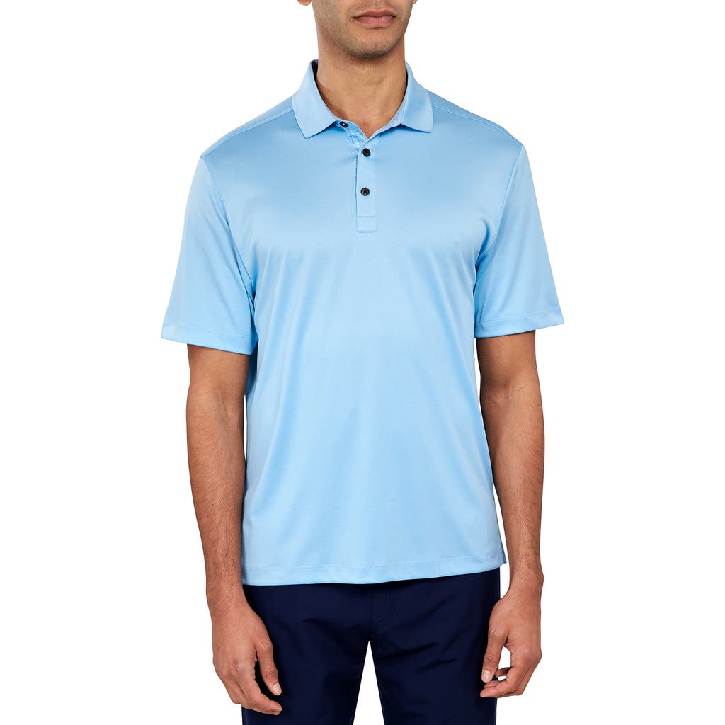 Construct Con.struct Solid Performance Golf Polo In Lt Blue