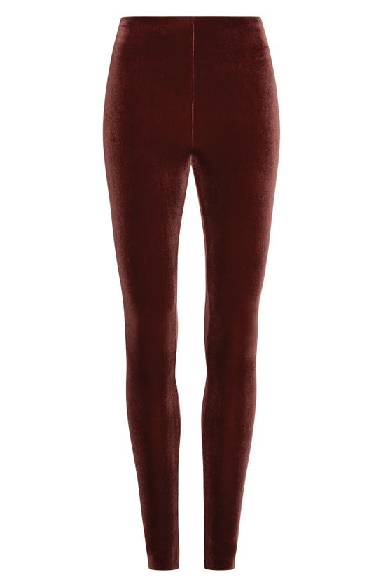 Commando Perfect Control Top Velvet Leggings In Sumac