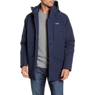 Patagonia Tres 3-In-1 Water Repellent 700 Fill Power Down Parka, Blue