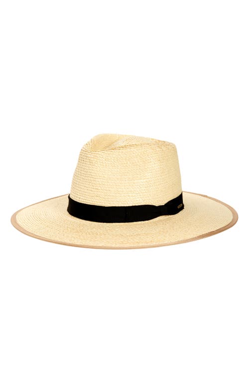 Jo Straw Rancher Hat in Natural Black