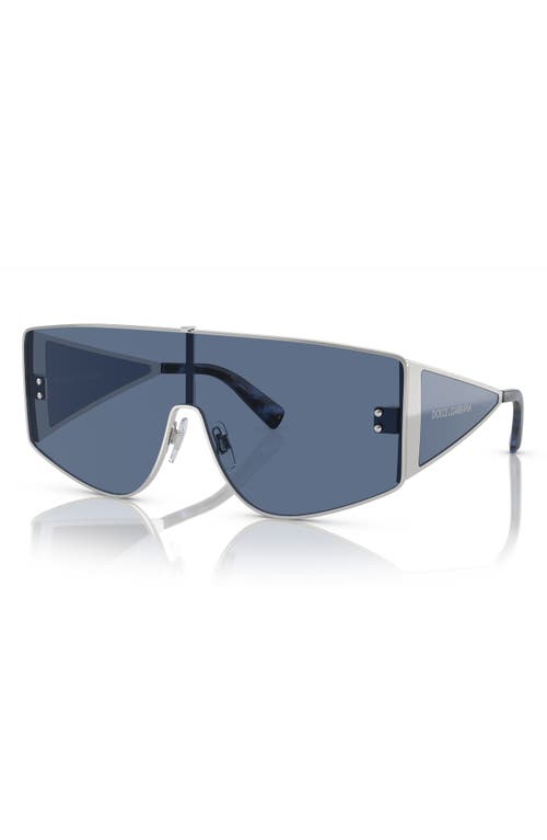 Shop Dolce & Gabbana Dolce&gabbana Shield Sunglasses In Silver