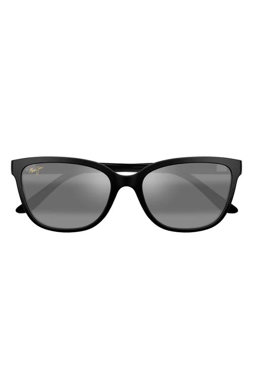 Maui Jim Honi Cat Eye Sunglasses, 54mm In Black/neutral Grey