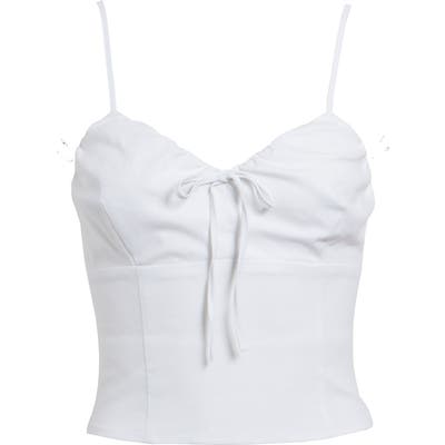 Leith Tie Front Cami, White