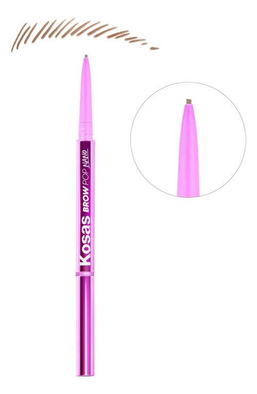 Kosas Brow Pop Nano Ultra-Fine Detailing + Feathering Pencil in Soft Brown