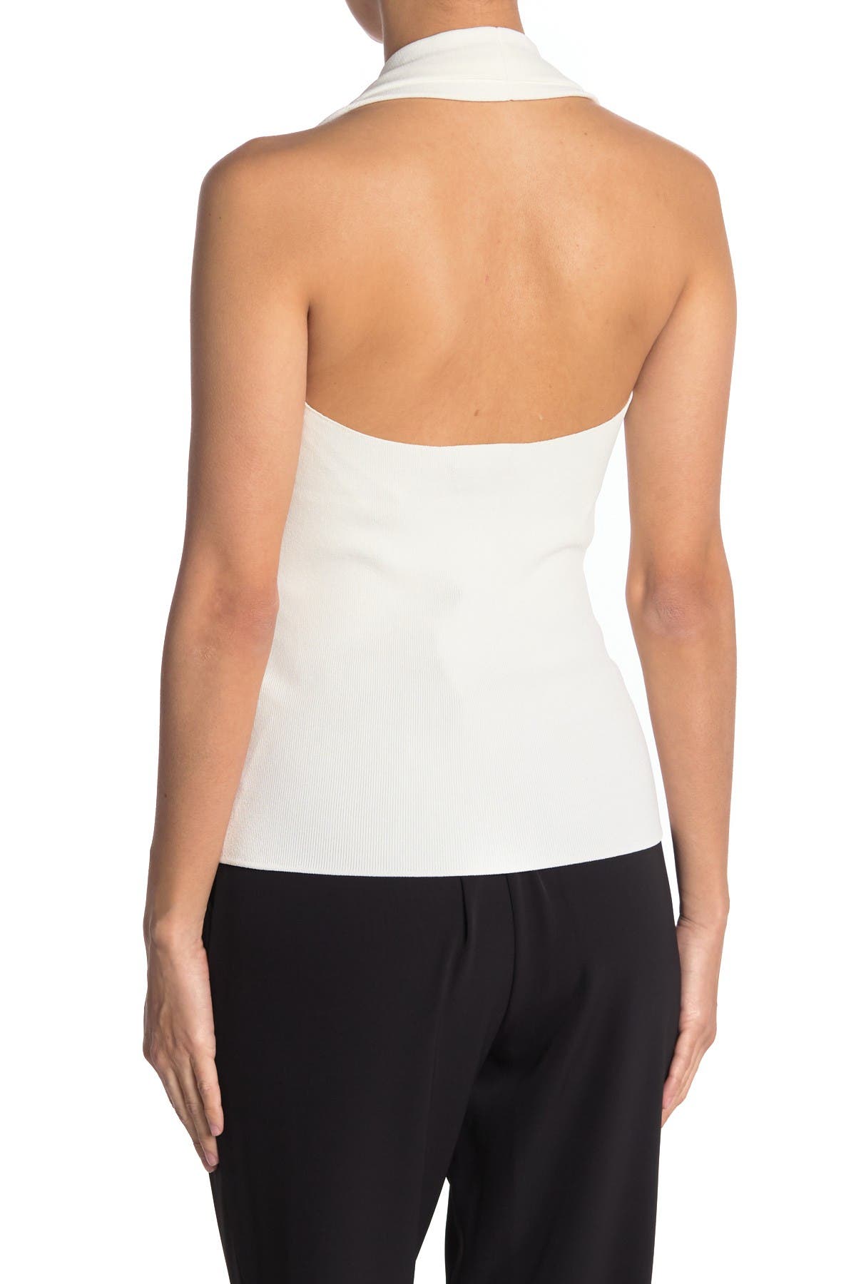 REISS NICO HALTER V-NECK FITTED TOP 5054832503180