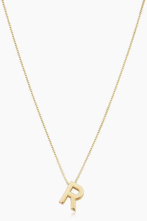 ORADINA ORADINA 14K GOLD LOVE LETTER INITIAL NECKLACE