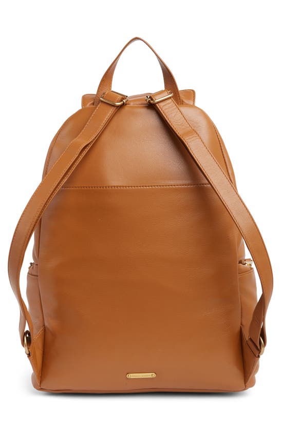 Rebecca Minkoff Jumbo Julian Leather Backpack In Caramello