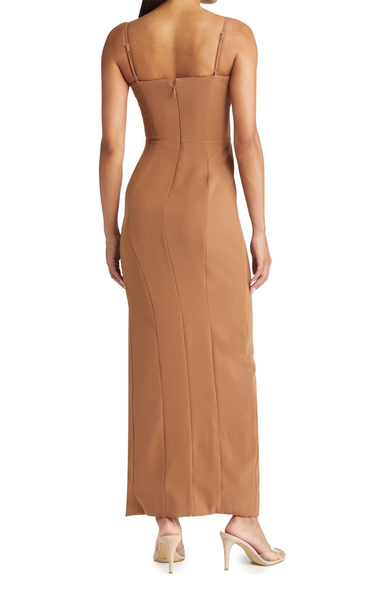 HOUSE OF CB Jaida Corset Princess Seam Stretch Crepe BodyCon Dress