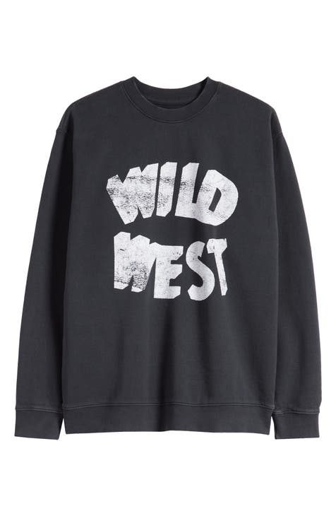 Wild West Ombré Cotton Graphic Sweatshirt
