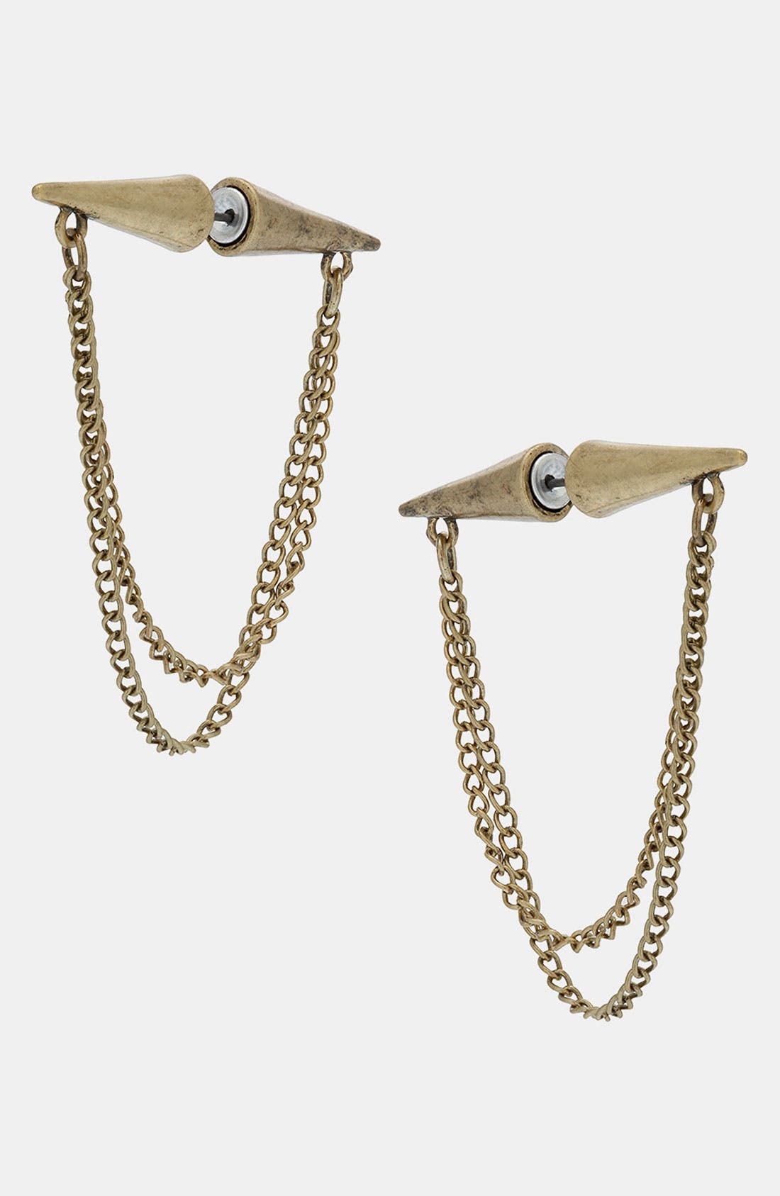 Ear Spike Chain Tunnel Earrings Nordstrom